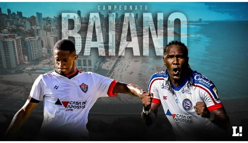 Vitória vence Bahia por 3 a 2 de virada no primeiro jogo da final do Campeonato Baiano
